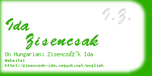 ida zisencsak business card